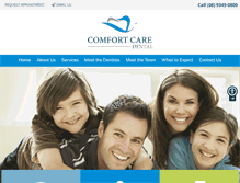 Tablet Screenshot of comfortcaredental.com.au